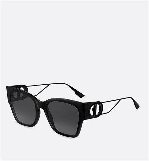 dior montaigne 1 frame|30Montaigne1 Shiny and Matte Black Rectangular Sunglasses.